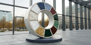 A circular model representing a diversified portfolio allocation with alternative investments.