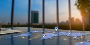Best markets for real estate cash flow highlighted by location pins on a map.