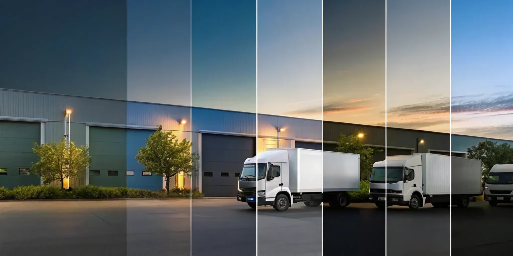 The benefits of investing in a light industrial property with active delivery trucks and loading docks.