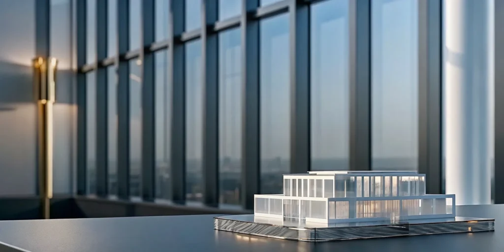 Architectural model on a desk for planning the best tax-advantaged real estate strategies.
