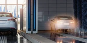 Investor comparing buying a car wash with passive car wash investing