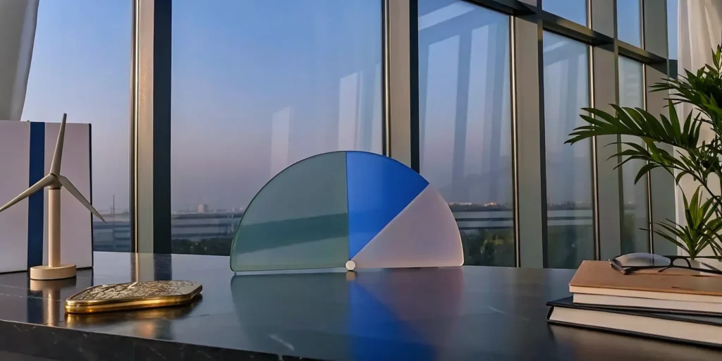 A modern desk for a high net worth investor reviewing alternative asset funds.